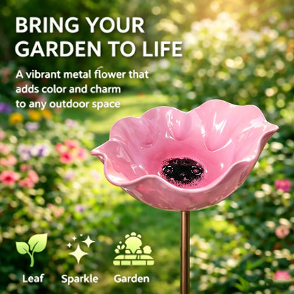 🔥Last Day 55% OFF 🔥 Colorful Metal Flower Stake for Birds, Bees & Butterflies