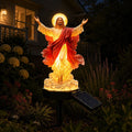 Solar-Powered Illuminated Jesus Garden Statue